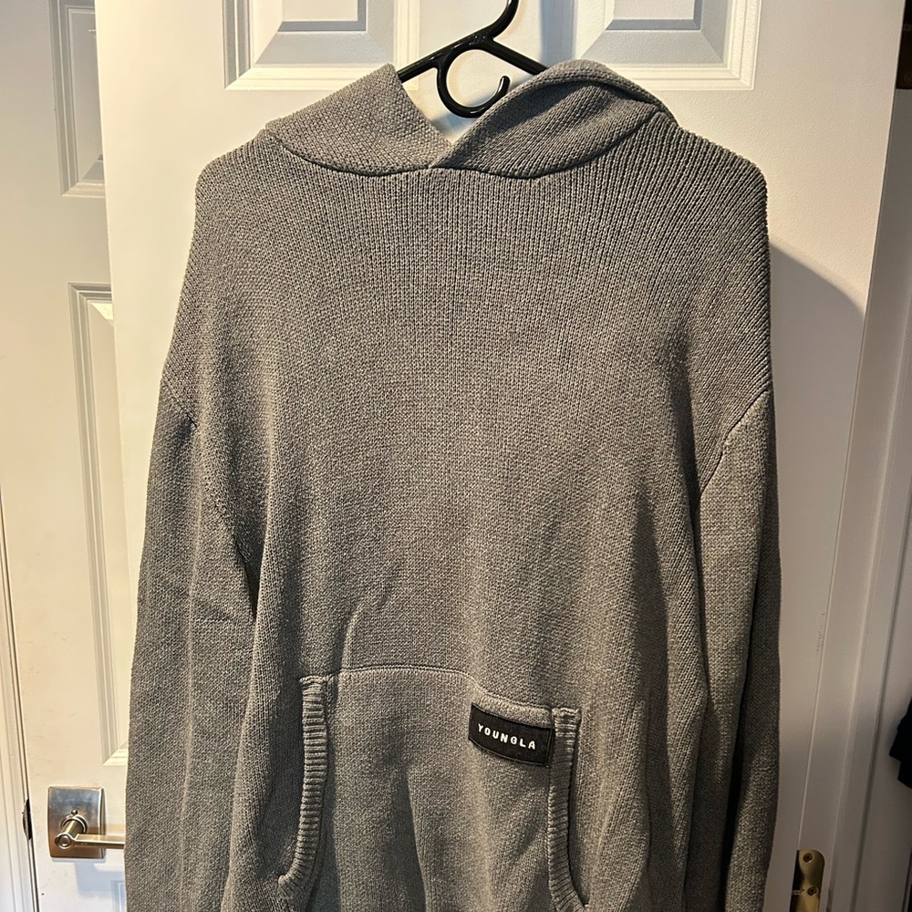 YoungLA Charcoal Hoodie Sweater